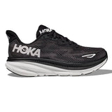 Womens -Hoka --Clifton -9-Black-White