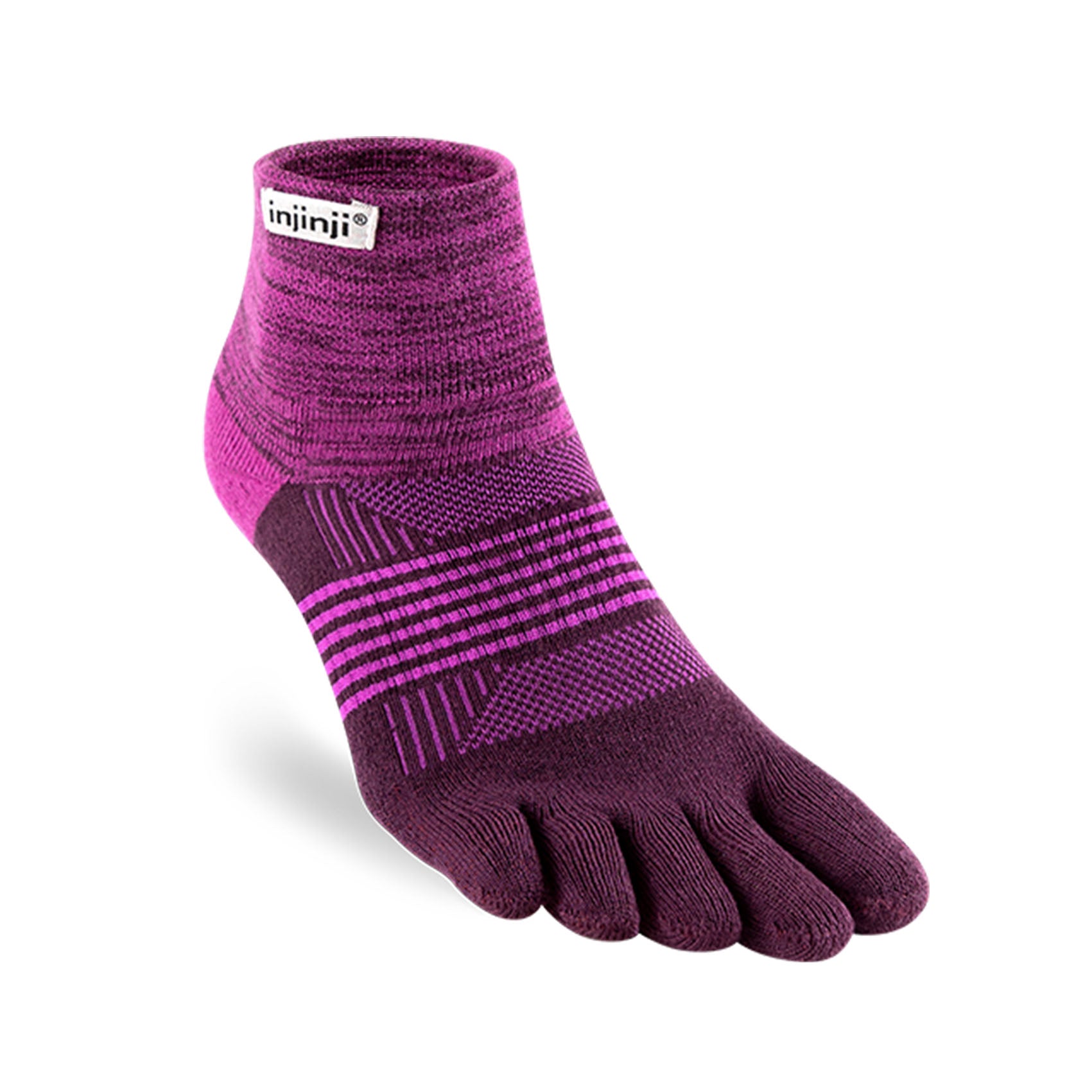 Womens Injinji Trail Midweight Mini-Crew Socks